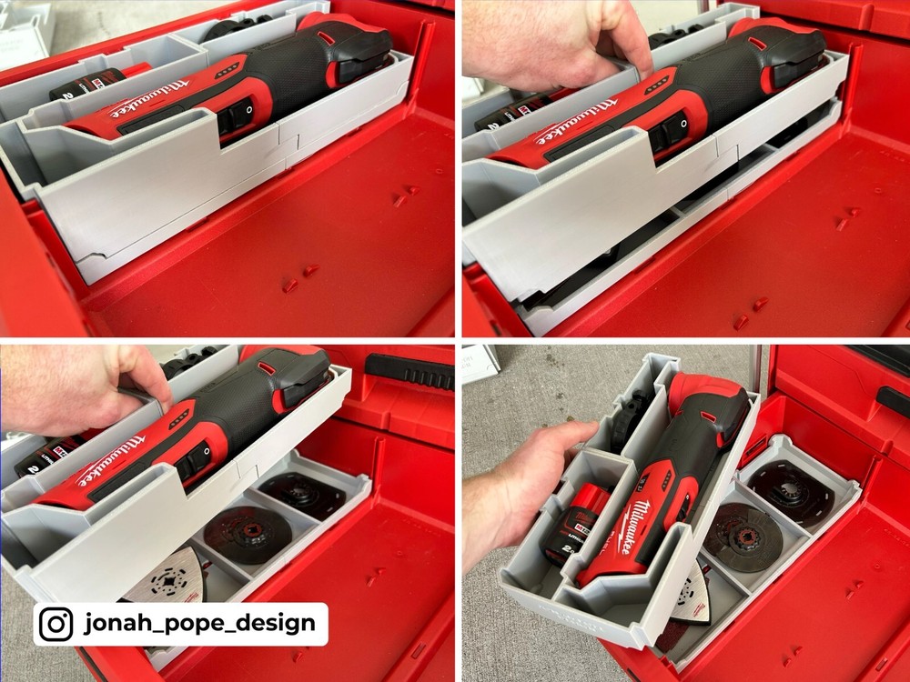 Milwaukee Packout Slimline Insert for M12 Fuel Multi Tool (Insert Only)