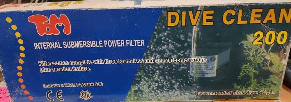 Tom Internal Filter Dive Clean 200
