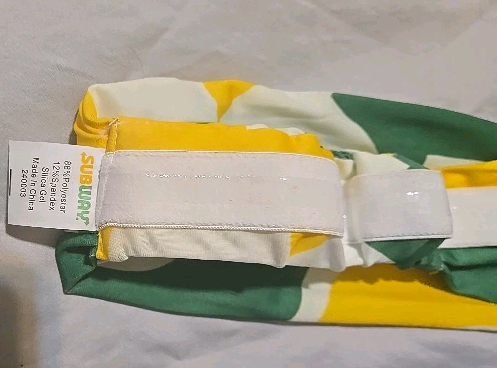 New Subway Headband Employee Uniform Handkerchief Scarf Face Covering Wrap
