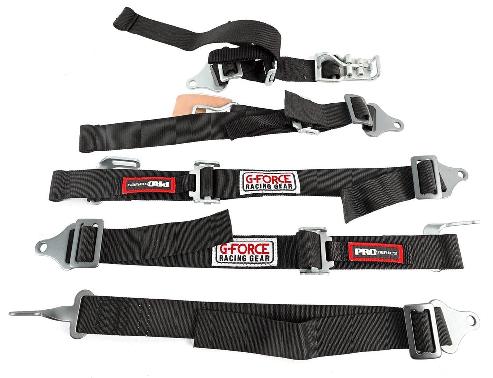 Two (2) G-FORCE Junior Racer Latch and Link Harness Set 6460BK
