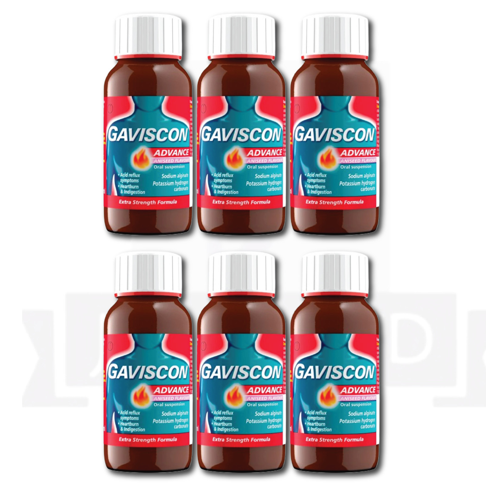 6 PACK OF- GavI$con Advance Aniseed (150ML) - FREE DELIVERY - EXP - (04/2026)