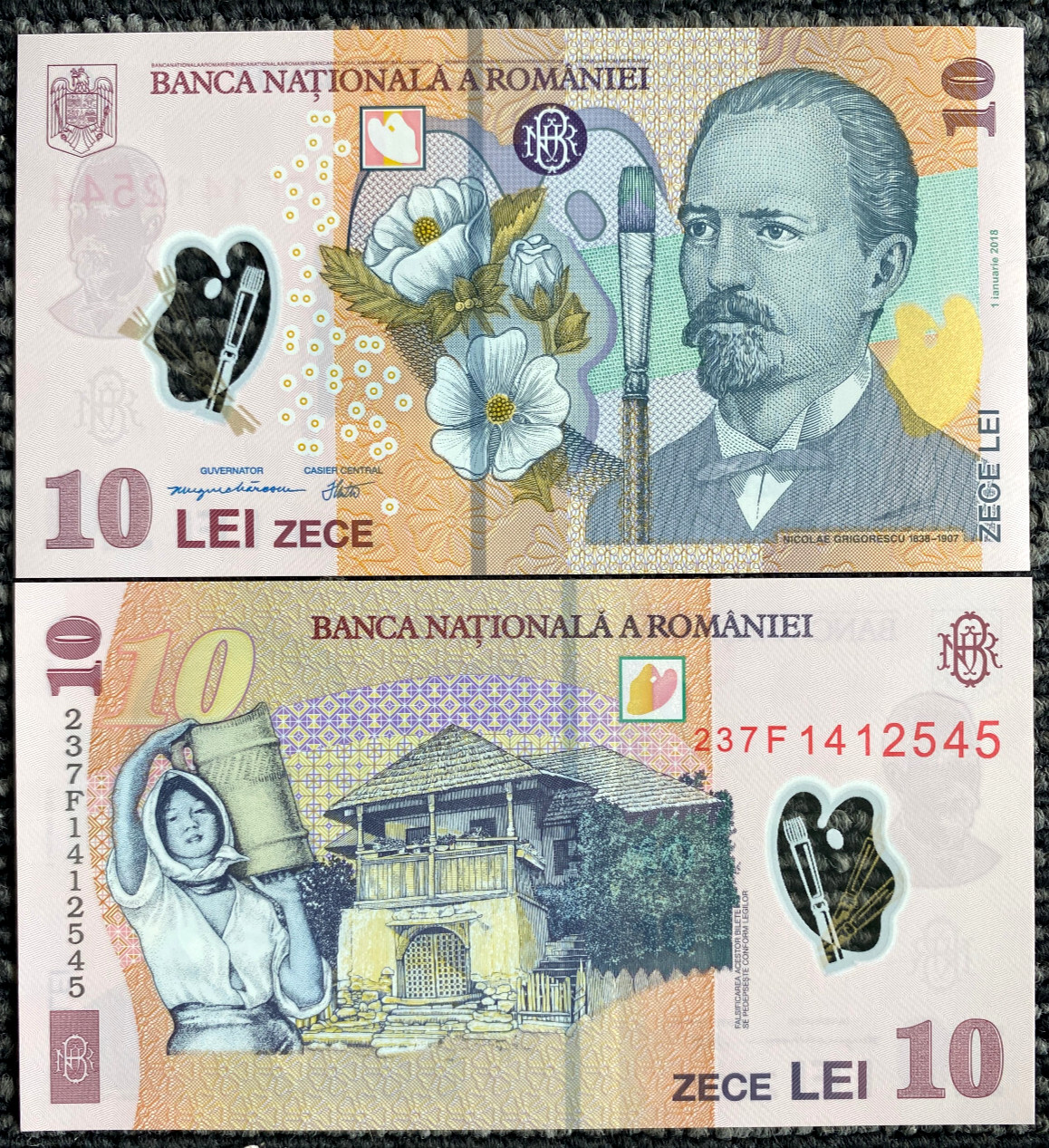 Romania 10 Lei 2023 Polymer Banknote World Paper Money UNC Currency