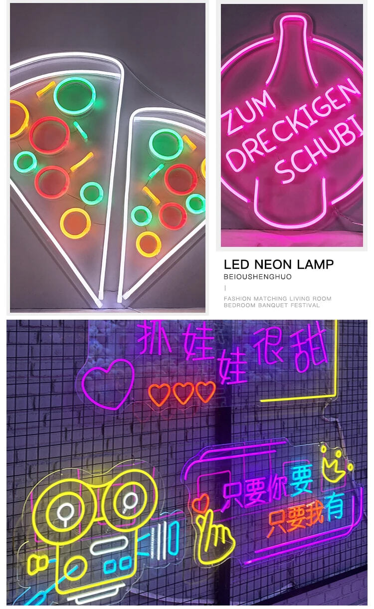 Separated Neon Flexible LED Light Strip Cover 8mm DIY Bendable Silicone Diffuser