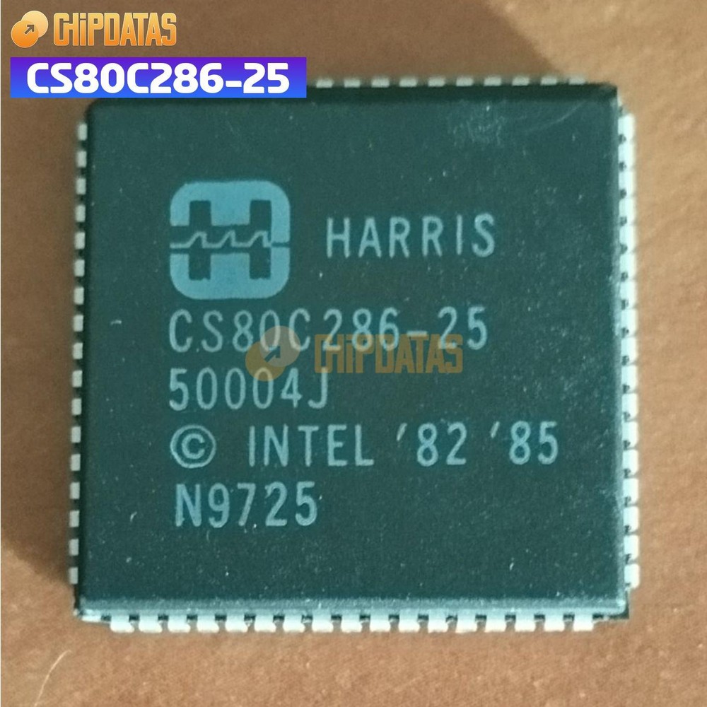 1PCS New CS80C286-25 PLCC-68 25Mhz 16Bit 286 Type Microprocessor-CPU