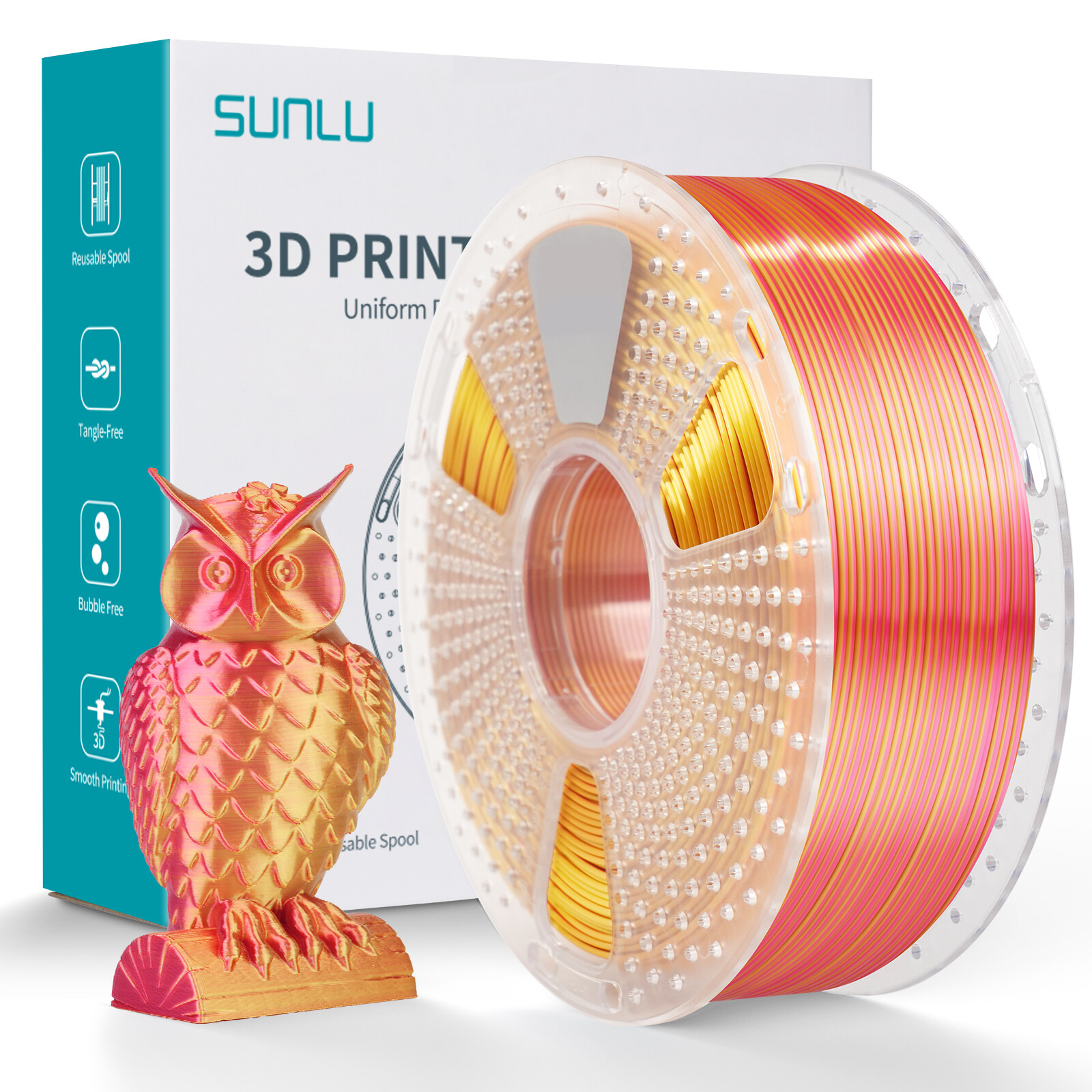 10KG/20KG SUNLU ASA PETG PLA PLA+2.0 PLA-Matte PLA-Meta SILK ABS EABS Filament