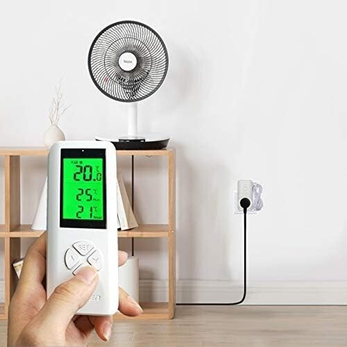 Wireless Temperature Controller Thermostat Outlet - Heating Cooling - Greenhouse