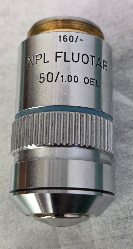 Leitz Microscope Objectives PL Fluotar 50x/1.00 Oel - 160/-