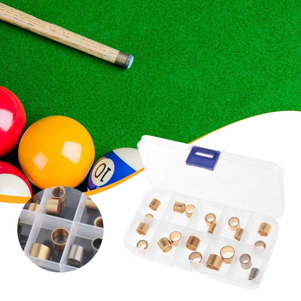 20x Copper Pool Cue Ferrules Directly Replace Easy to Install Repair Tools