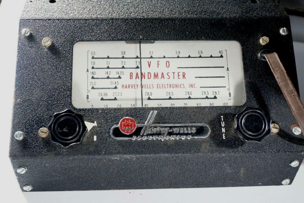 Vintage HARVEY WELLS Transmitter TBS-50A w/ VFO Bandmaster, Untested, As Is