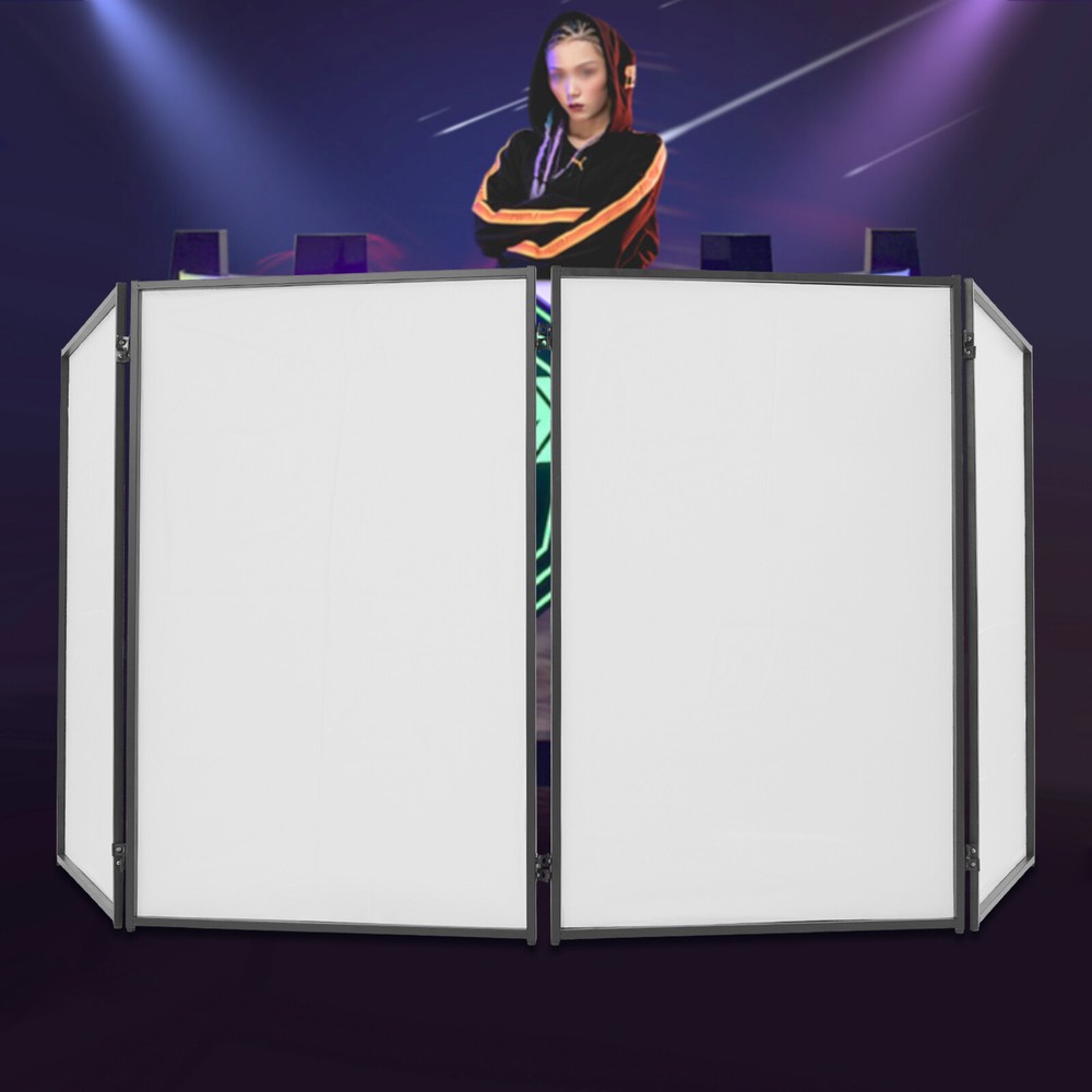 DJ Event Facade Portable Foldable 4-Panel Light Metal Frame Booth With Carry Bag