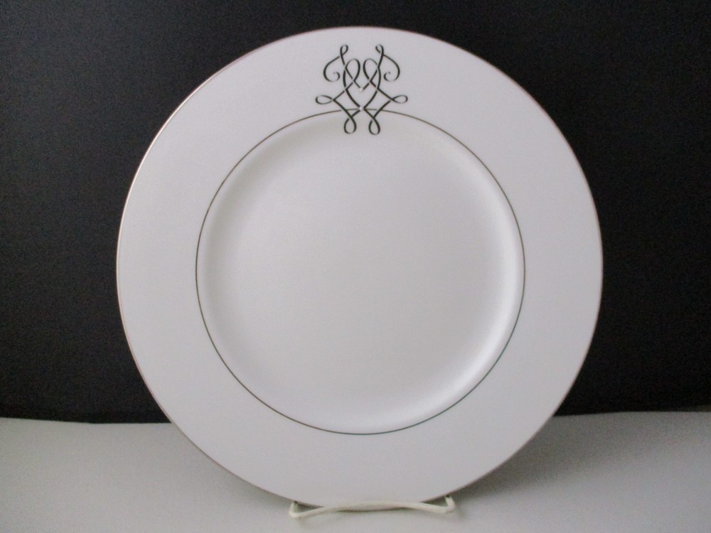 LENOX SCRIPTED PLATINUM DINNER PLATE 10 7/8" -0703D