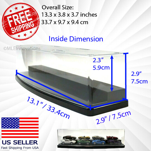 Display Case Box Small Large Step Stackable Dustproof Model Car Lego Hot Wheels