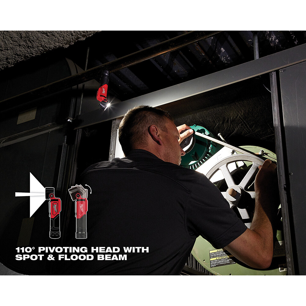 Milwaukee 2113-21 REDLITHIUM USB Rechargeable Pivoting Flashlight