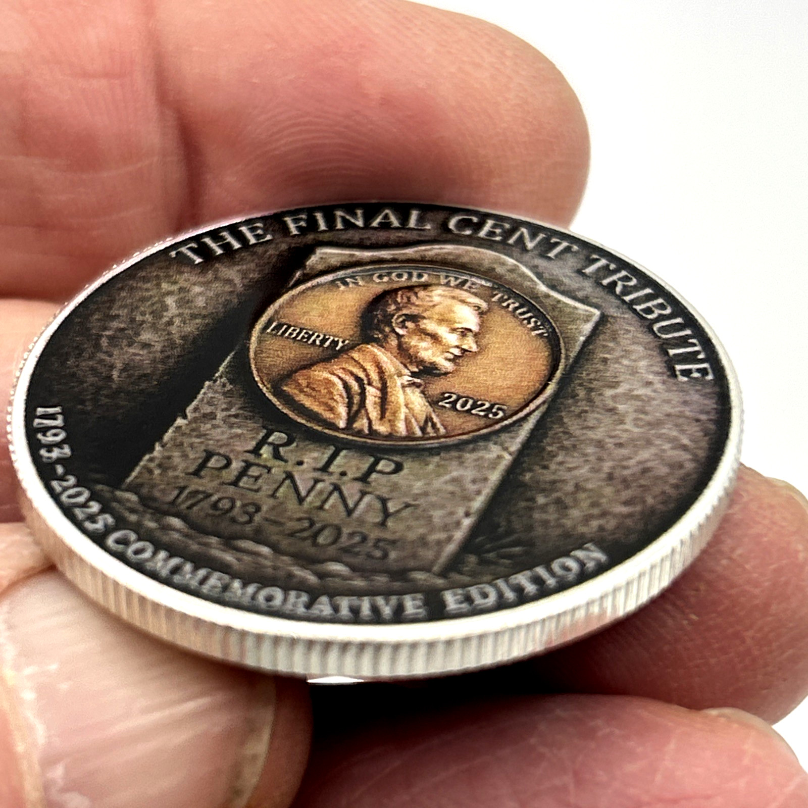 The *Final Cent Tribute* 1793 -2025 - R.I.P. Penny Commemorative Coin Medal