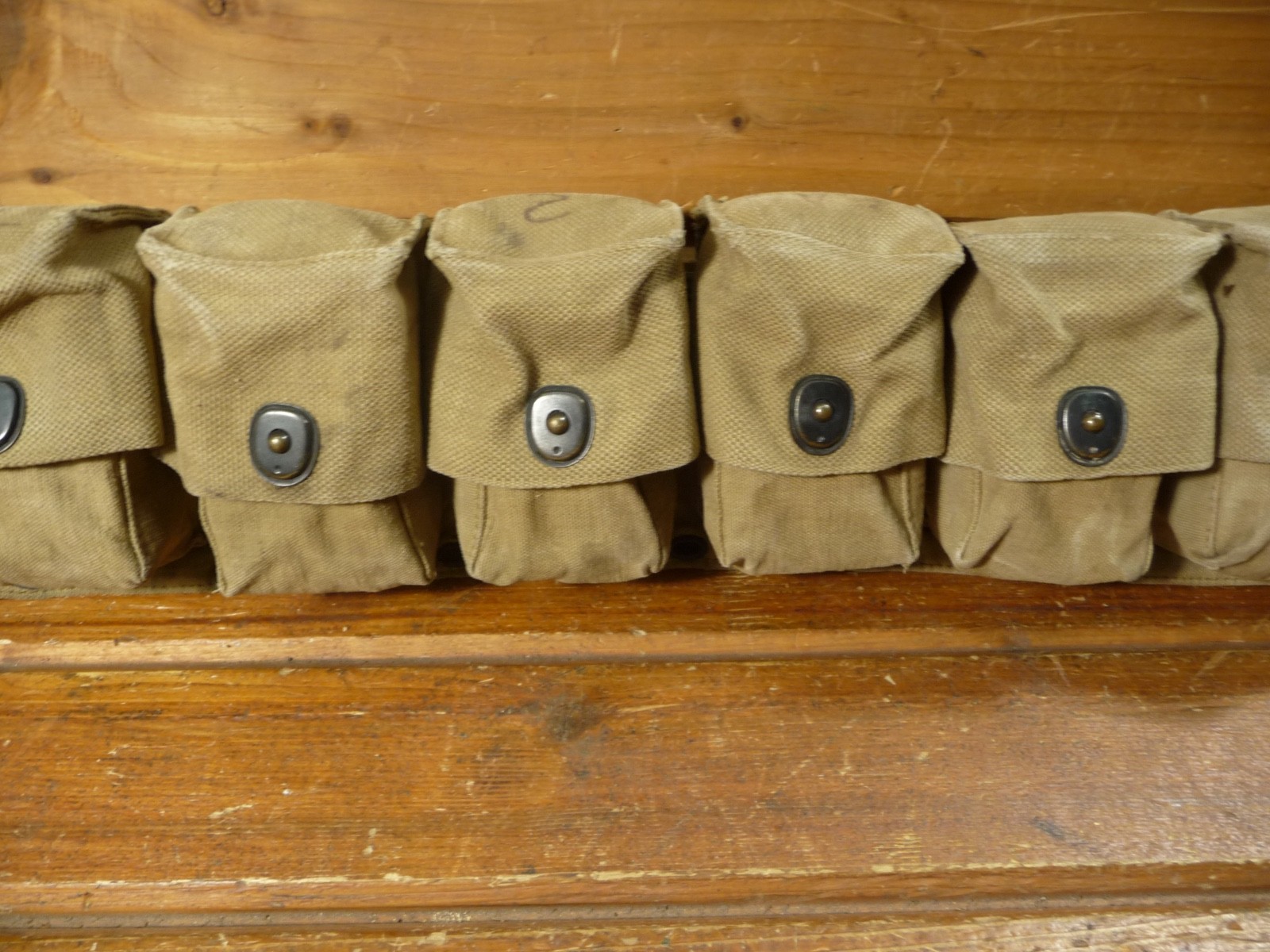 Vintage WWI US M1910 MEDICAL BELT, 10 POCKET, MILLS 1917 PATENT