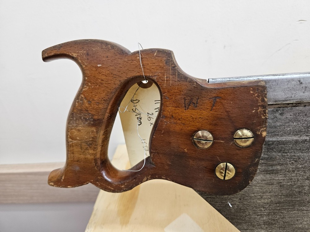 Disston Miter Box Back Saw, Ready to Use, Hand Sharpened and Hammer Set