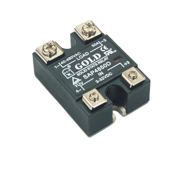 1pcs SSR Single-phase Solid State Relay SAP4850D 50A 40-480VAC DC Control AC