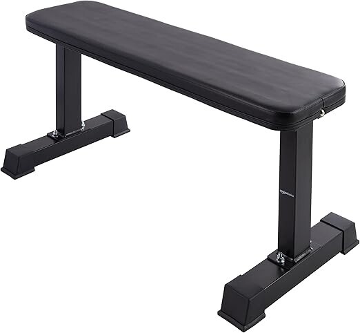 Flat Weight Bench - Workout Bench- Black