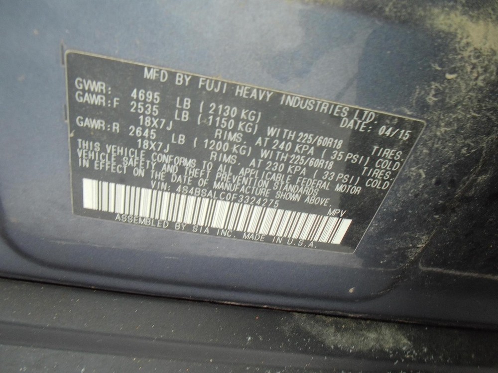 Used A/C Selector Switch fits: 2015 Subaru Legacy automatic temperature control
