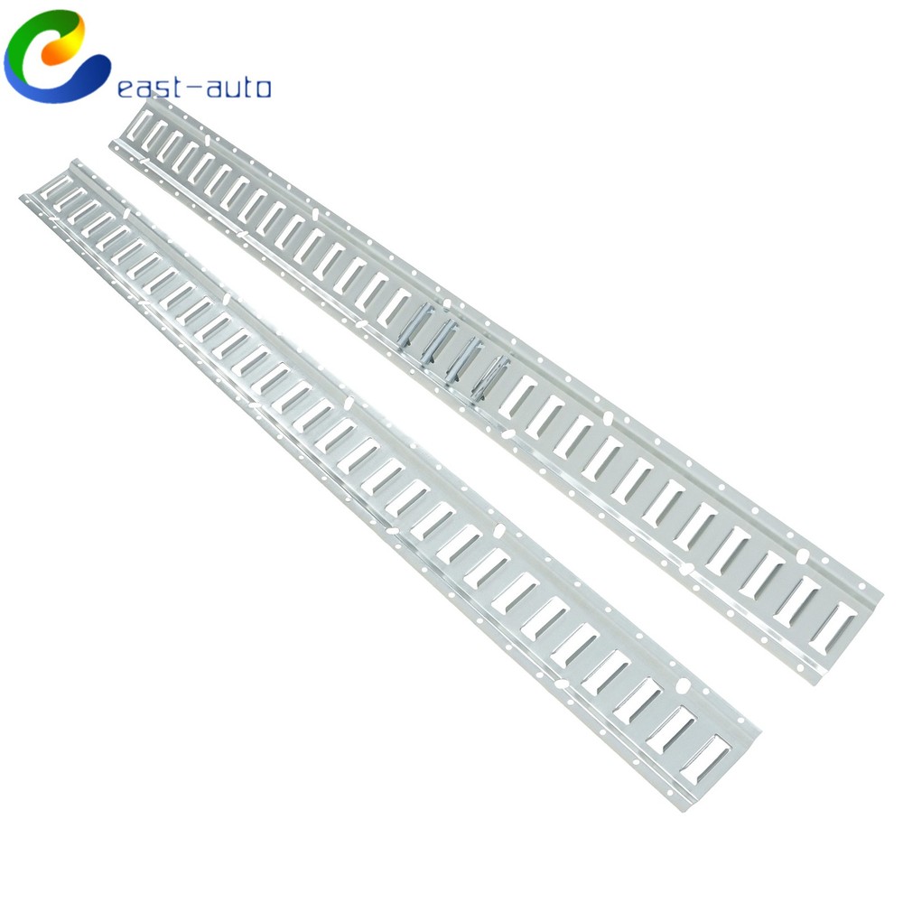Silver 12 Pack 60" E Track Rail Sections With Mounting Hardware Fit For Trucks