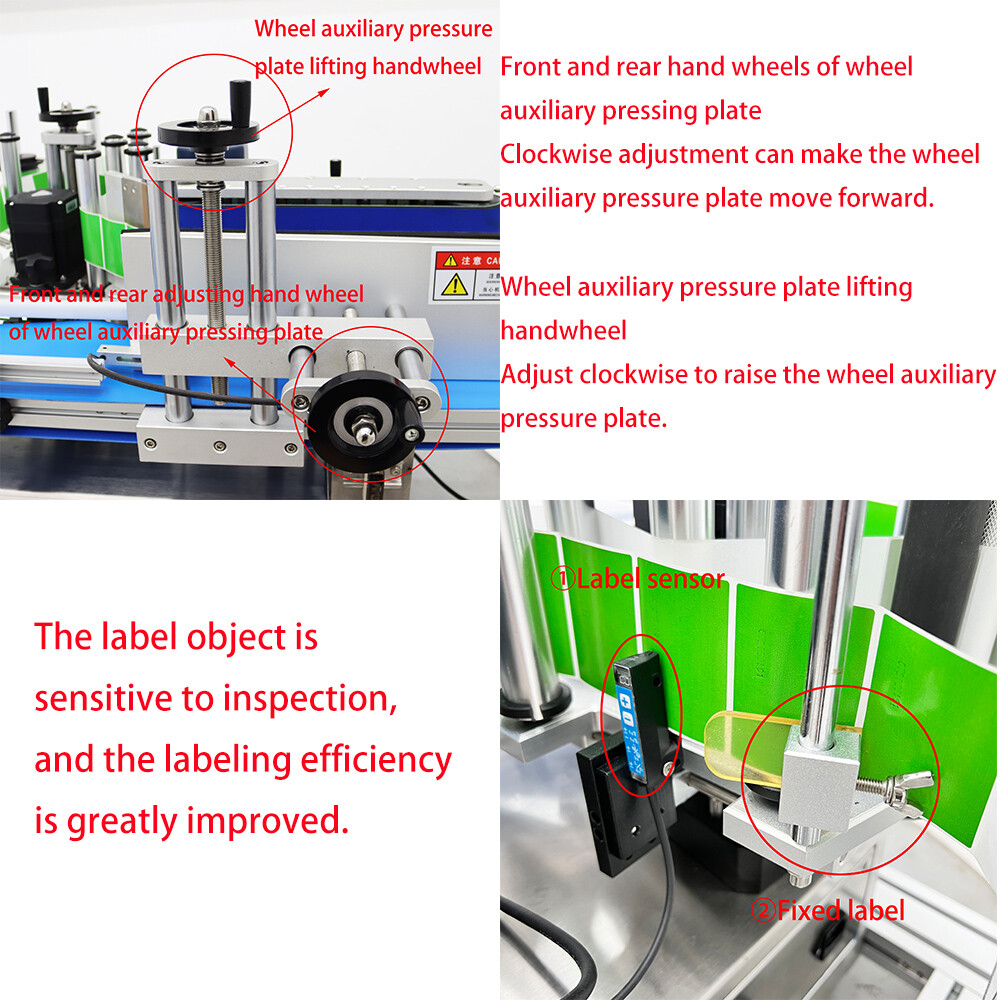 TECHTONGDA Automatic Desktop Conveyor Round Bottle High Speed Labeling Machine