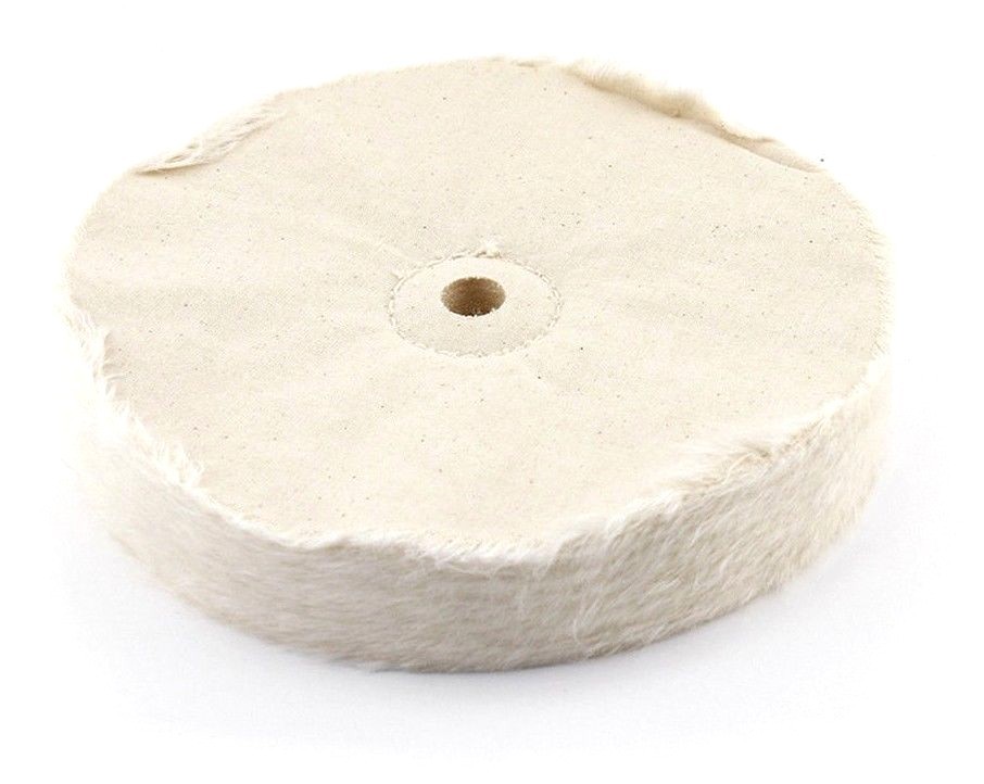 5pc 8" Extra Thick Single Stitch Loose Cotton Buffing Polishing Wheel for Metals