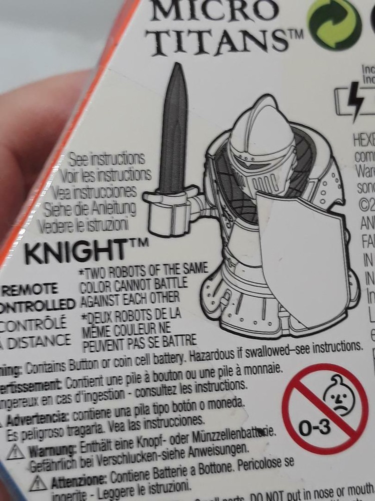 HexBug Micro Titans Rc Brawler Bots Knight NEW