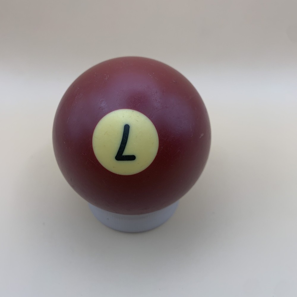 Vintage Replacement Pool Ball Billiards Maroon Solid #7 Ball 2 1/4" Diameter