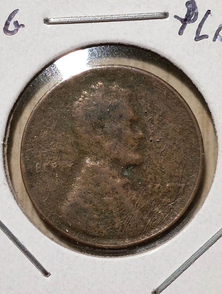 1957 d wheat penny error 2.33 gr. Planchette