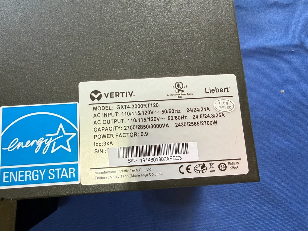 NEW SURPLUS Veritv GXT4-3000RT120