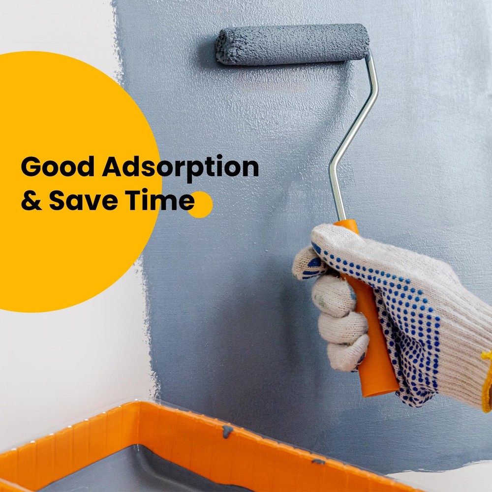 Paint Rollers, 5 Pack, 9 Inch Paint Roller Covers, Microfiber Paint Rollers, ...