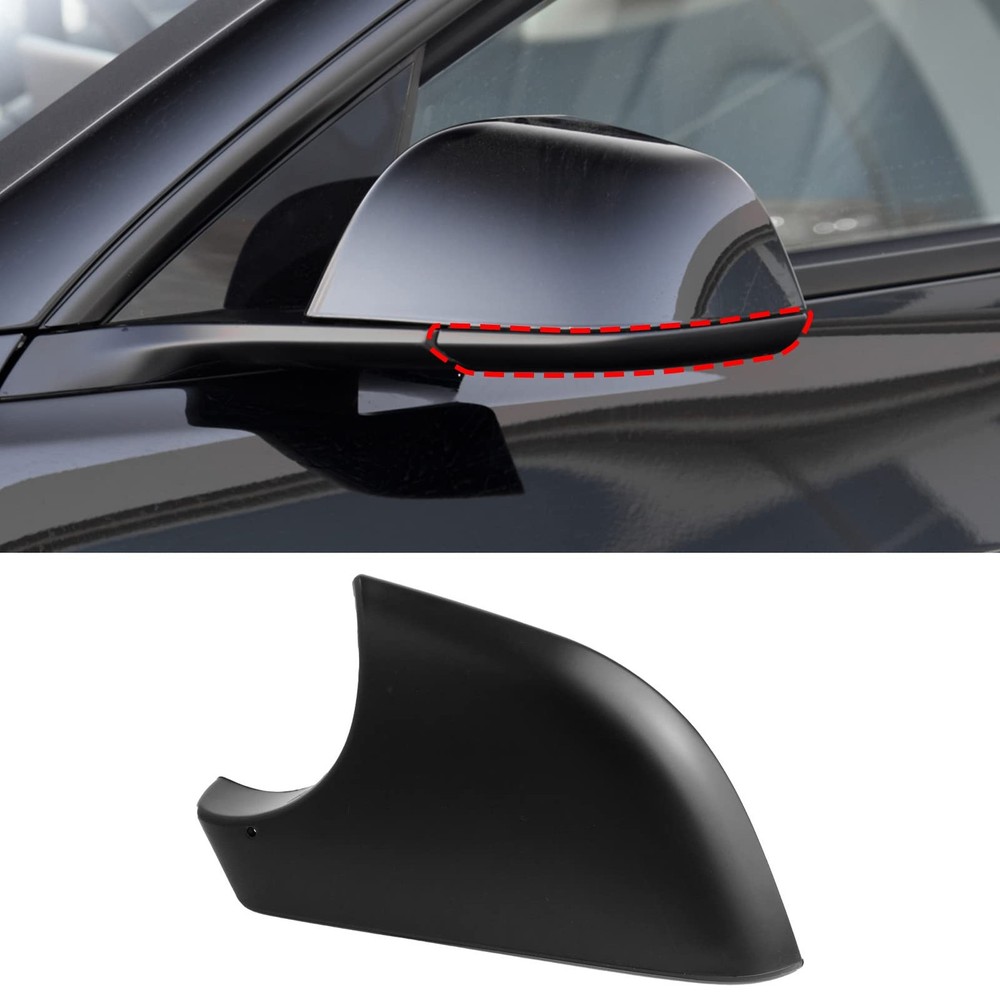 Compatible with Tesla Model 3 Mirror Lower Left Side Black, Black