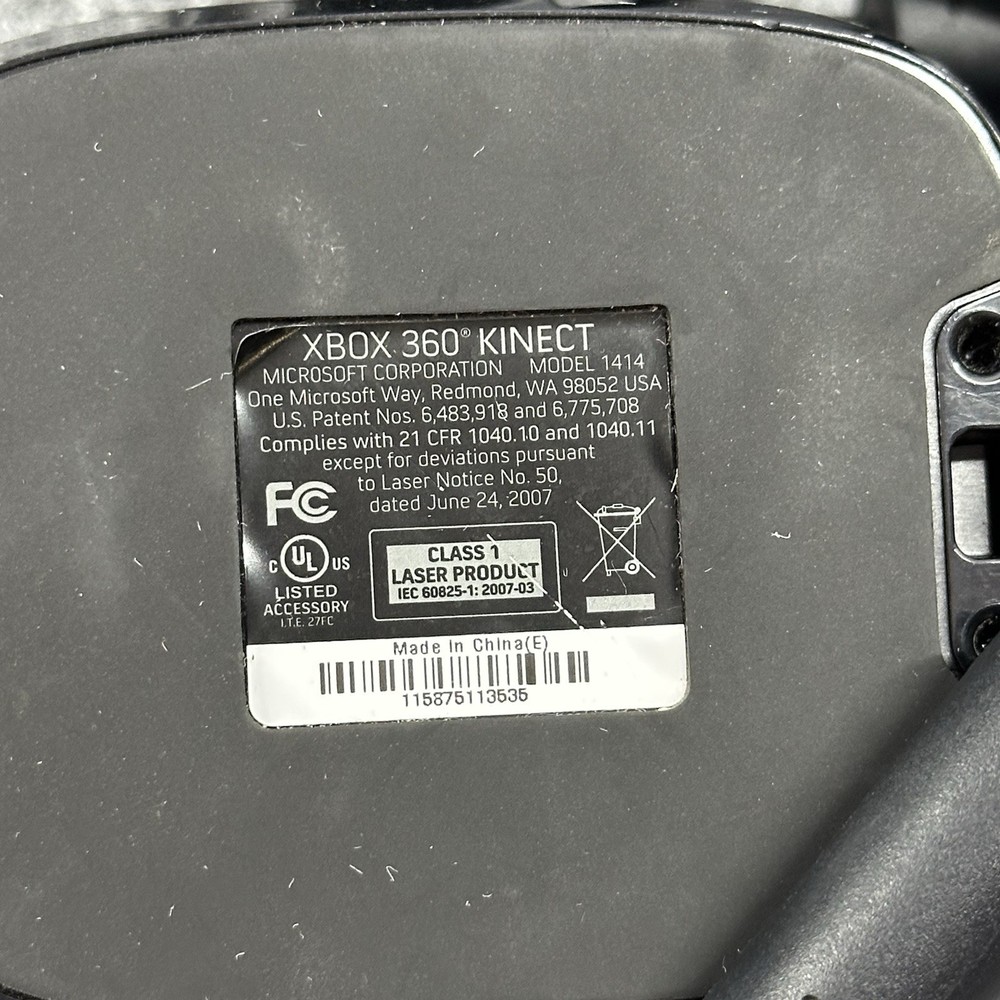 Official Microsoft Xbox 360 Kinect Motion Sensor Bar! ~ Untested! Fast Free Ship