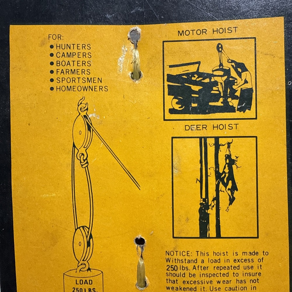 Nylon Rope Multi-purpose lifting pulley system