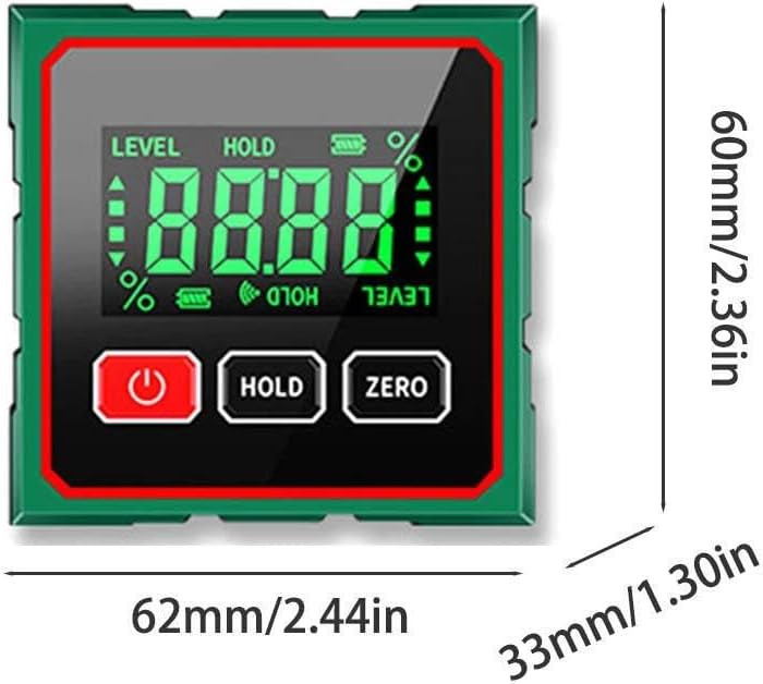 Digital Angle Finder with Electronic Laser 4-Side Magnetic Protractor Angle Gaug
