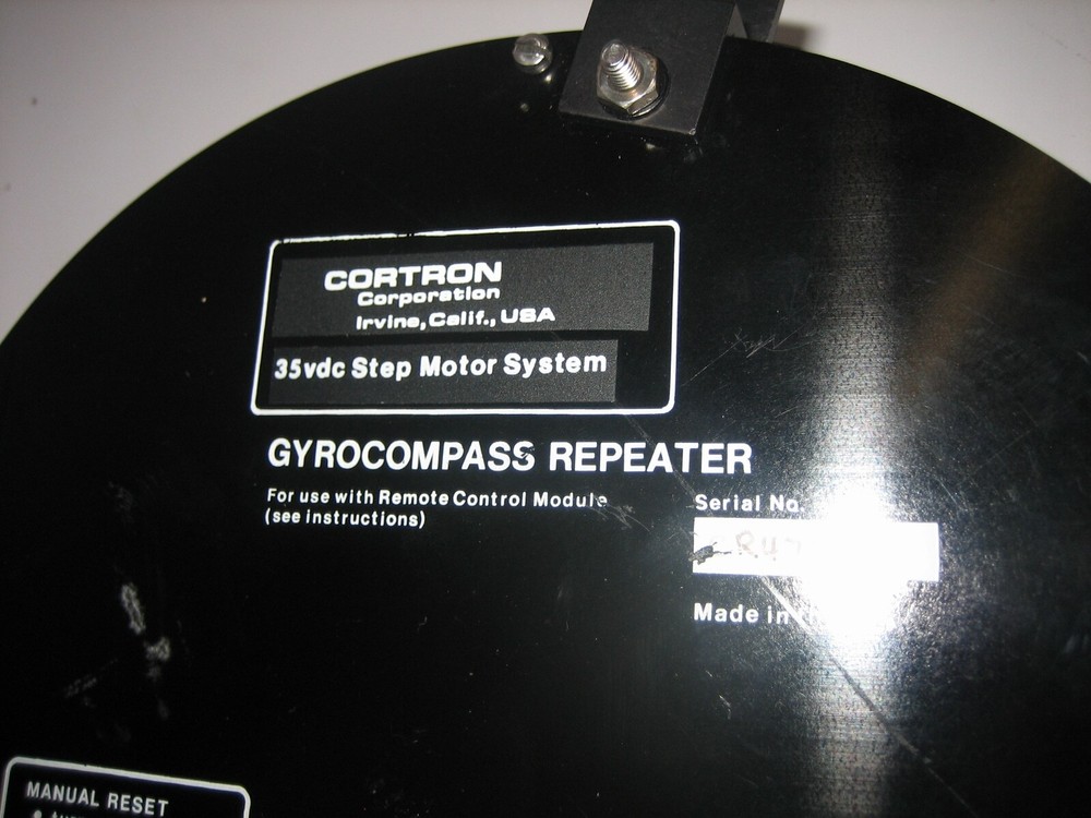 Cortron Gyrocompass Repeater - 35v Step Motor System - Cosmetics Great!
