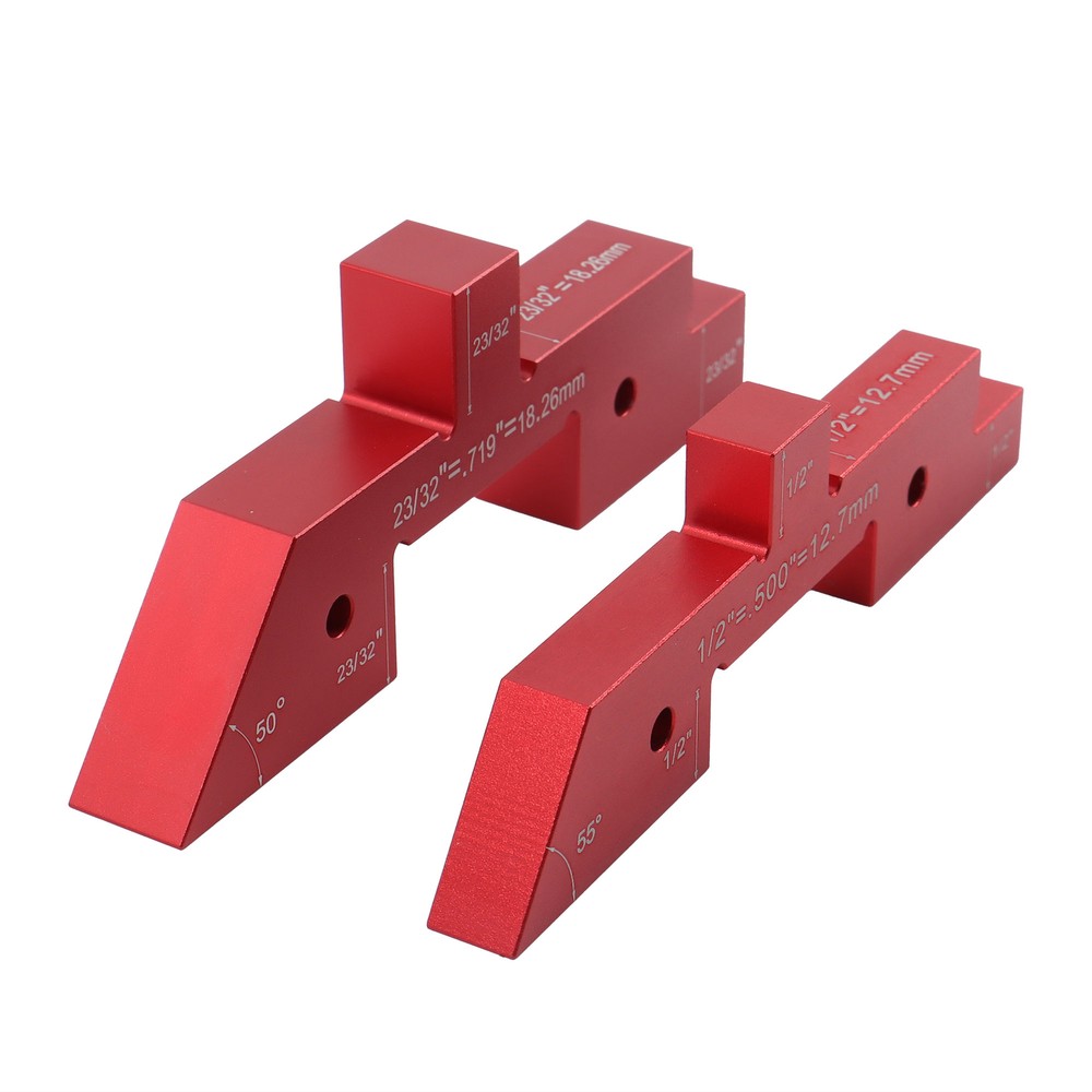 14 Pack Precision Setup Blocks Height Gauge Router Table Setup Bars Aluminum