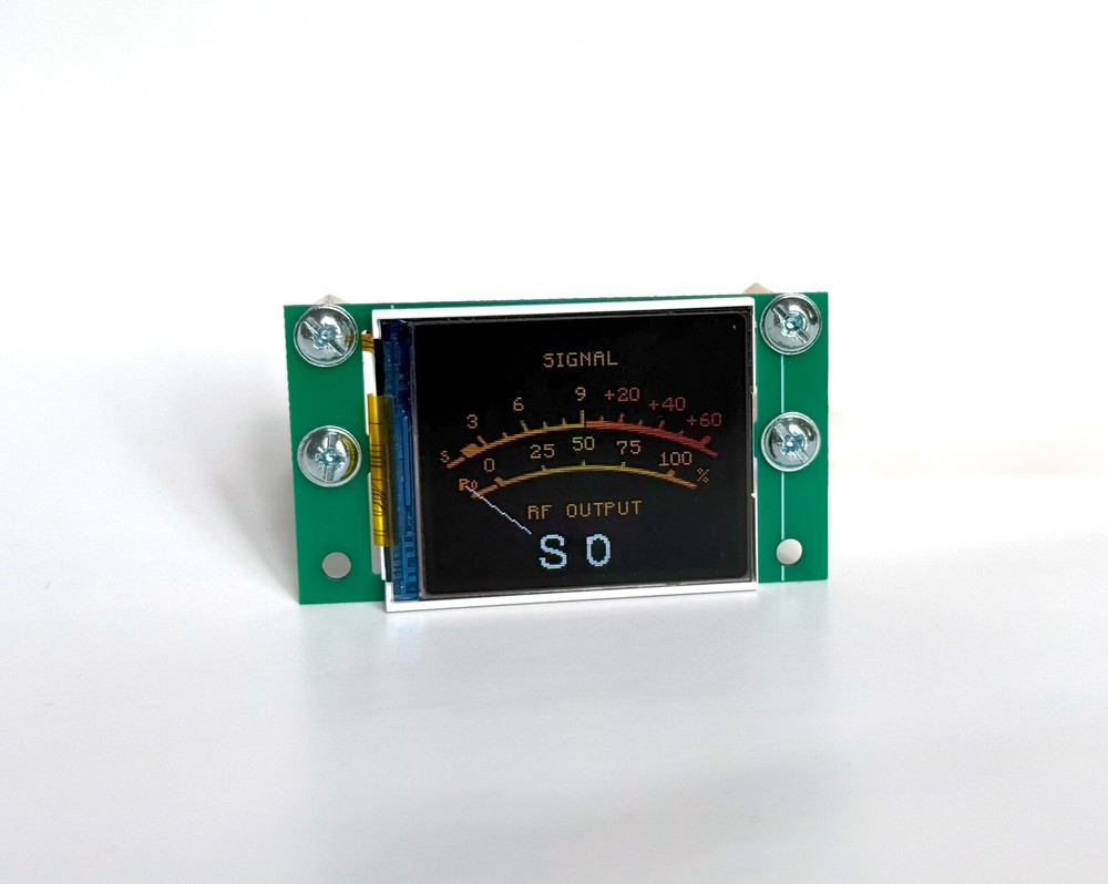 Signal level indicator - LCD display (voltmeter, S-meter, VU-meter) M368 Module