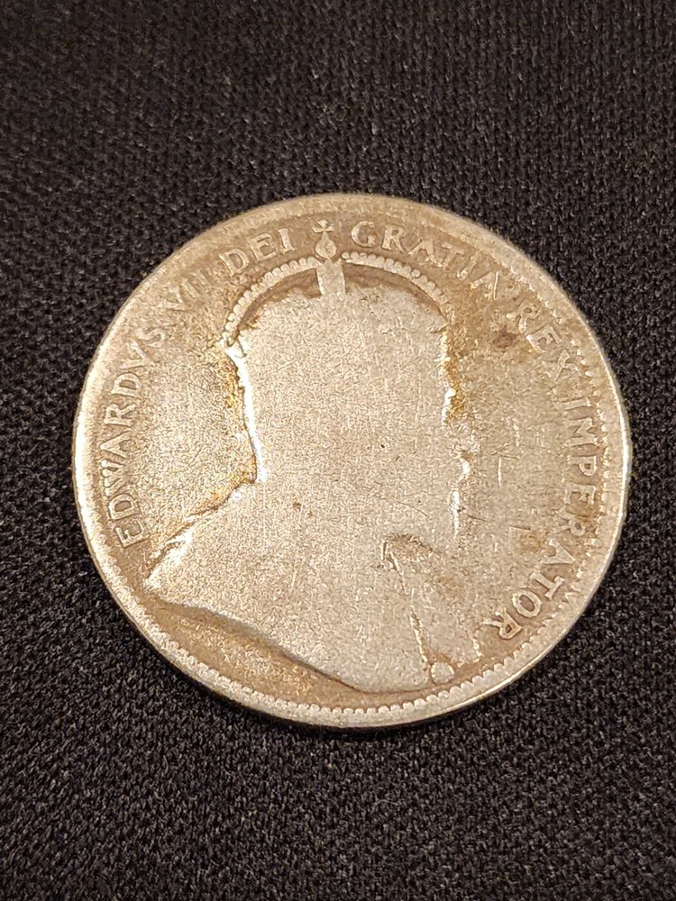 1905 Canada 25 Cents Silver Coin
