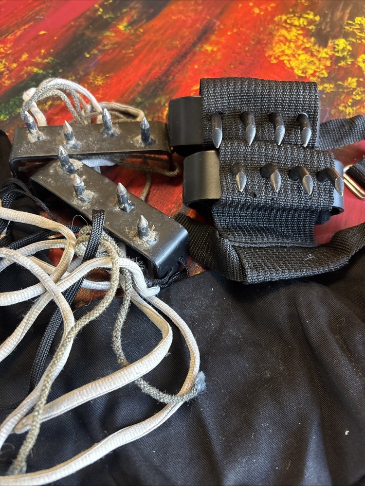 Ninja Tree Climbing Claws / Spikes Wearable Adjustable Tree Climbing Spikes