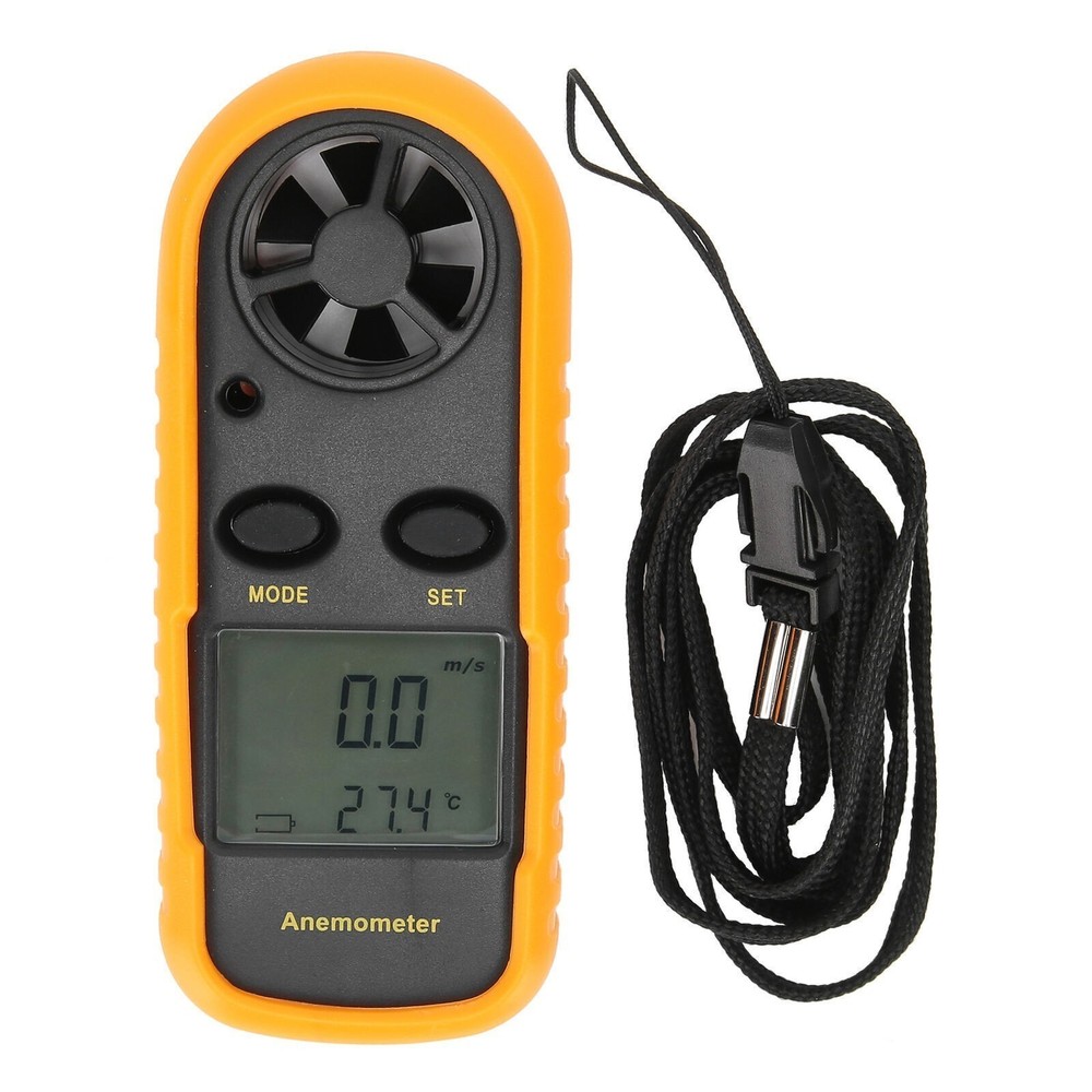 Wind Speed Meter Digital Anemometer Handheld Wind Temperature Measuring