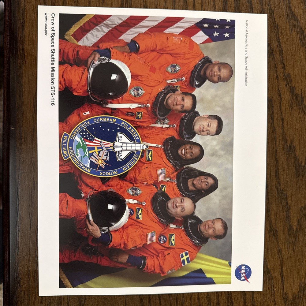 NASA Space Shuttle STS-116 Crew Lithograph (8x10)