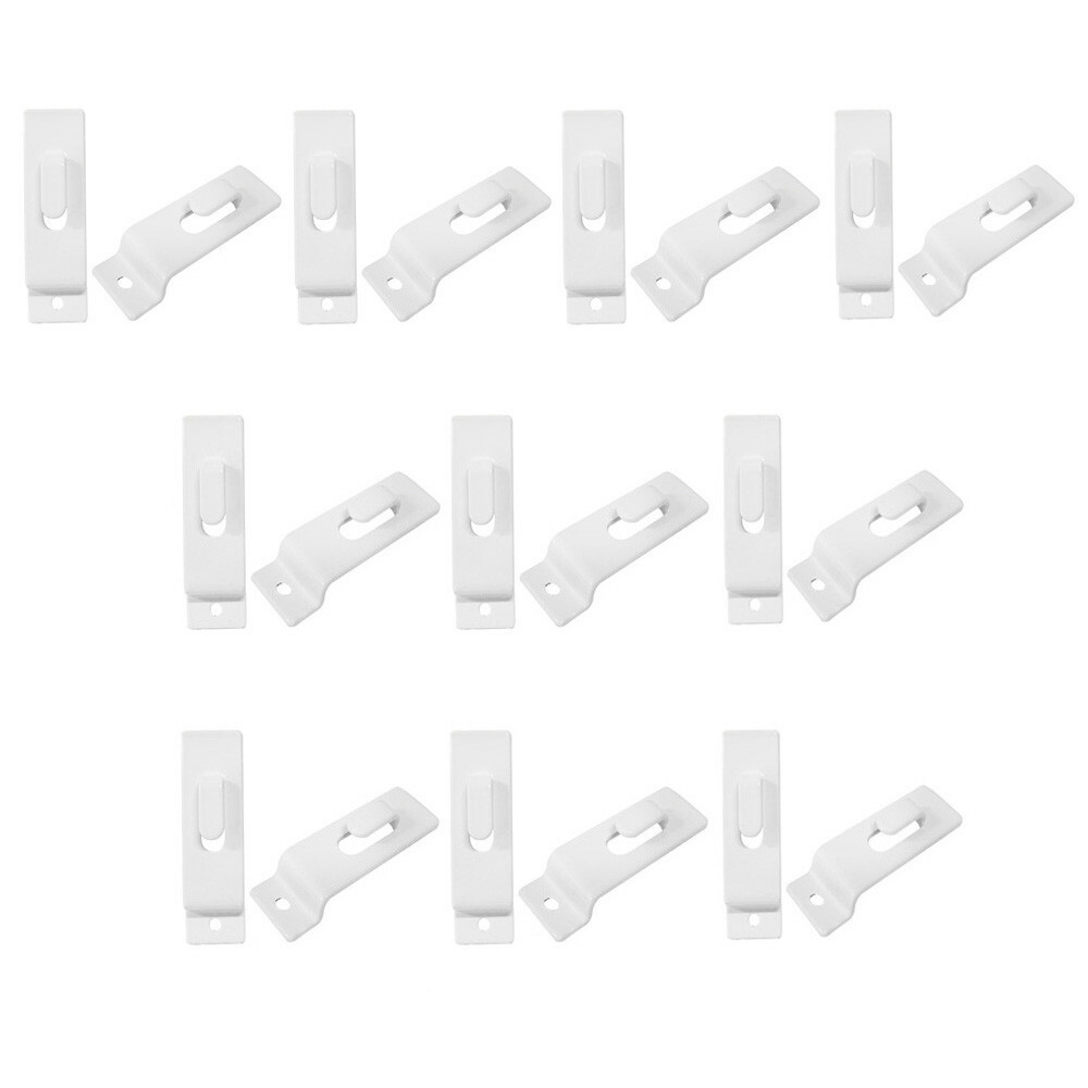 Utility Hooks - Single Slatwall Notch Hook - White - PACK 25