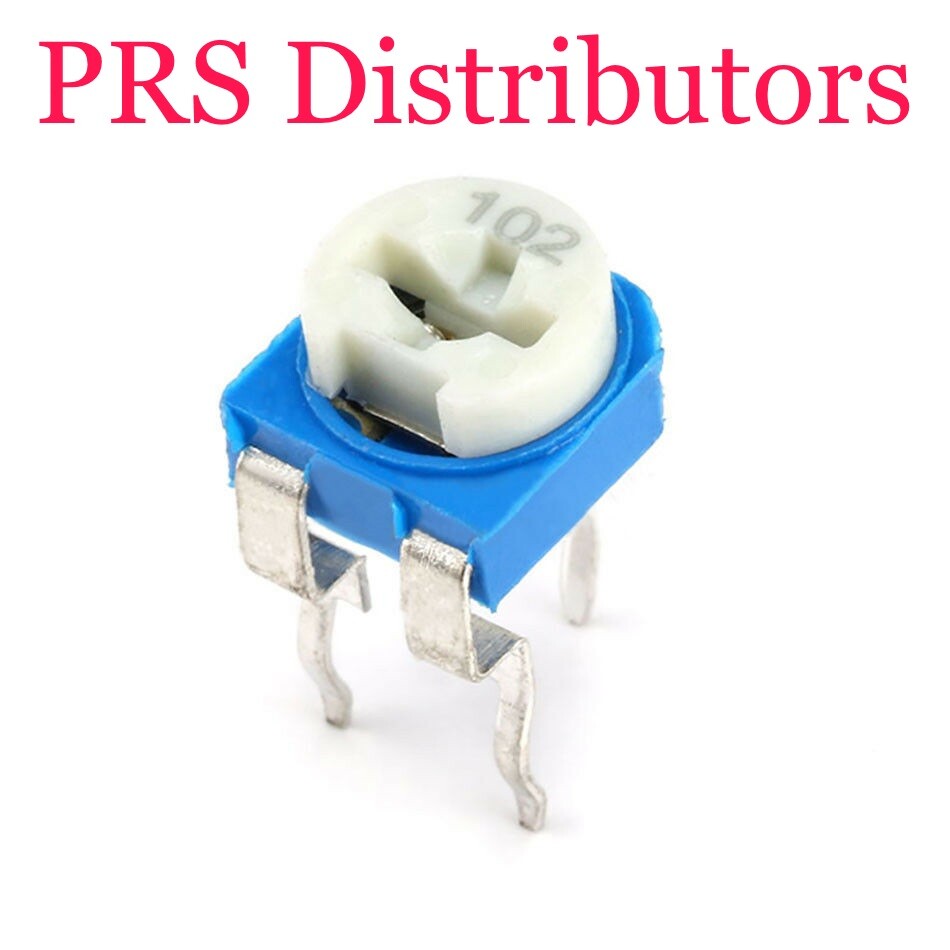 10 Trimmers Potentiometers 100Ω to 1MΩ Adjustable Variable Resistors RM-065