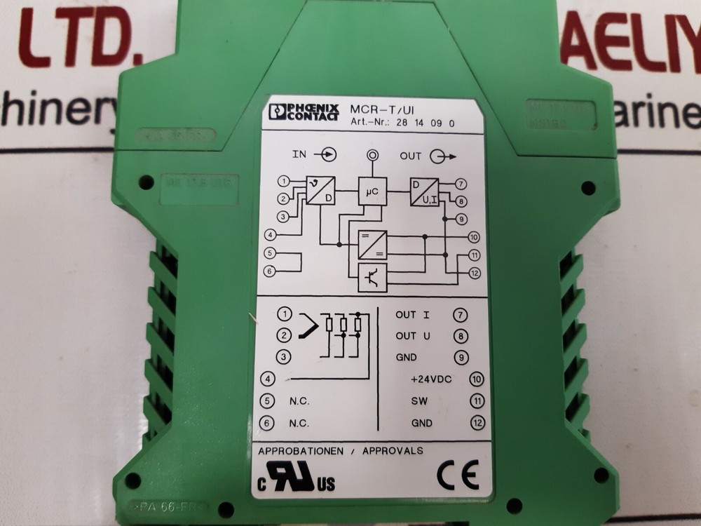Phoenix contact mcr-t/ui temperature transducer