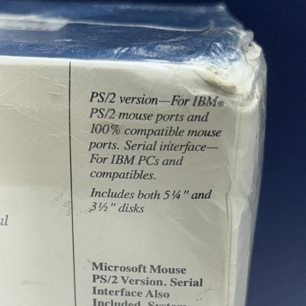 Microsoft Windows 3.0 Operating System + Microsoft Mouse - Vintage 92 Sealed Box