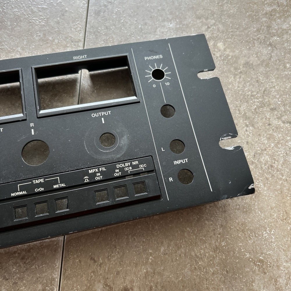 Tascam 112B Front Plate Original - Bent Bottom Right Corner