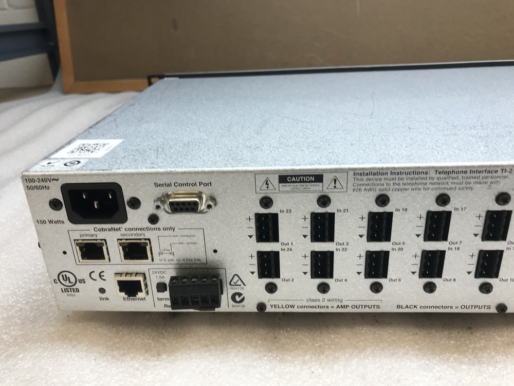 Biamp System AudiaFLEX TI-2 DSP Digital Audio Processor 12 Out / 10 AEC / 2 In