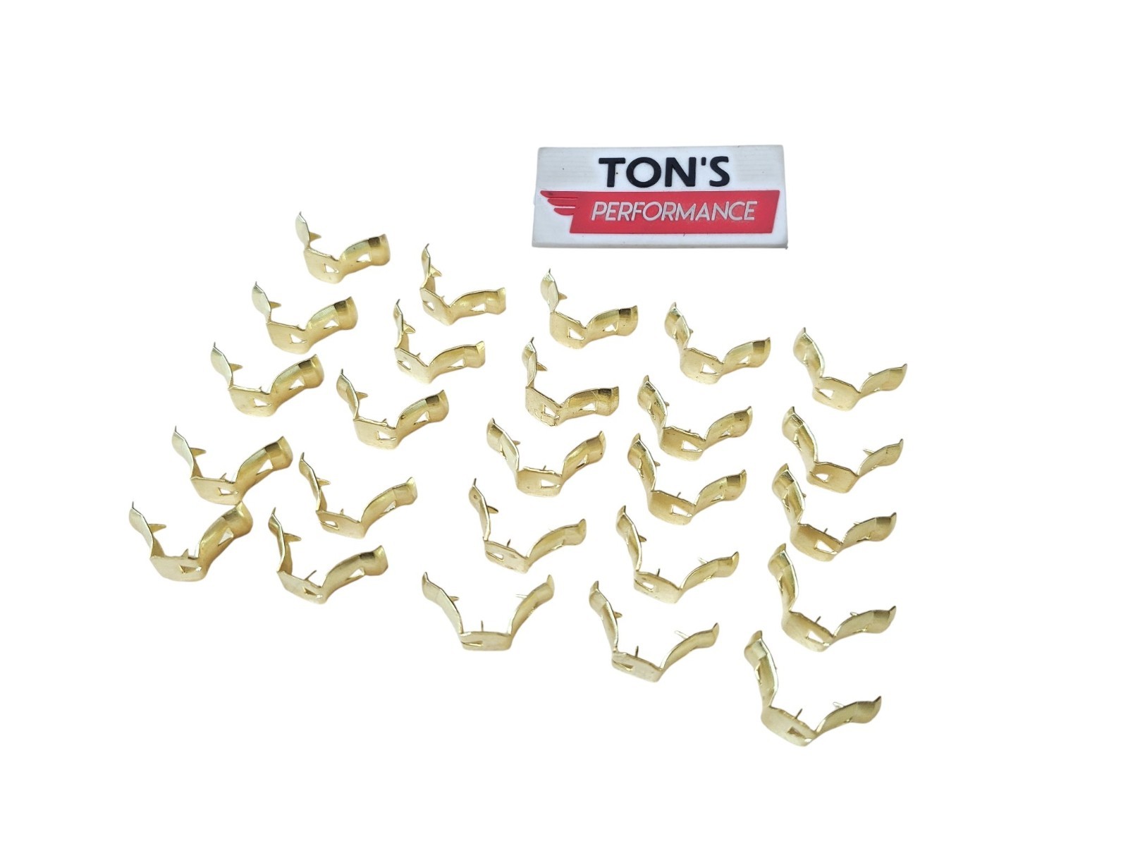 Bag of 25 Brass Spark Plug wire ends Terminal Ends Clips Fit in Wico Mags 7mm