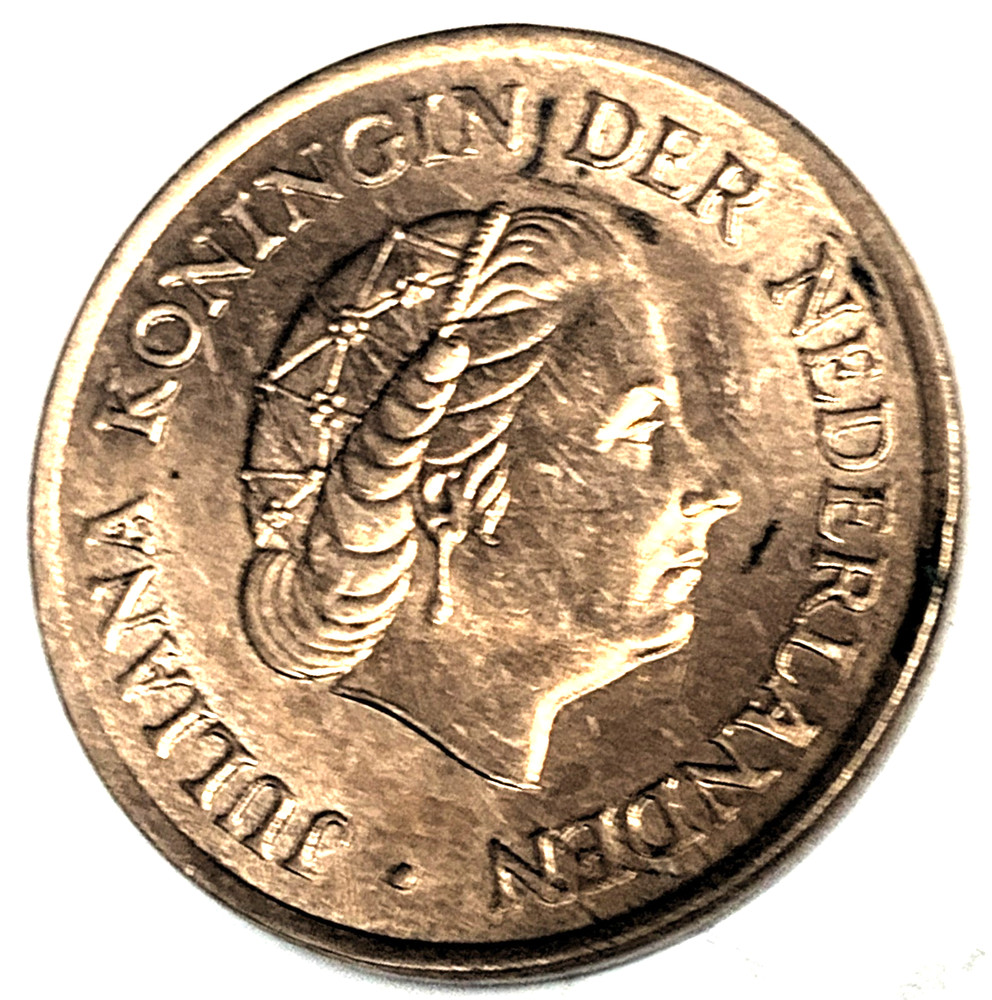 # C1824   NETHERLANDS     COIN,     FIVE   CENT   1972